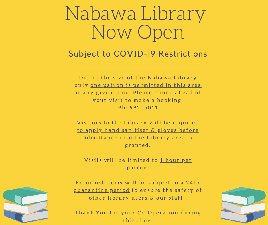 Nabawa Library Re-Opened
